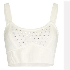 INTERMIX KELLY EMBELLISHED KNIT BRALETTE